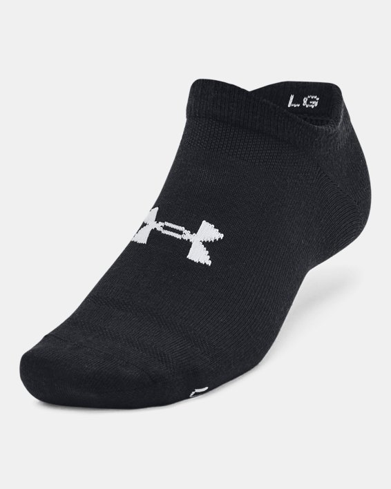 Unisex UA Essential 6-Pack No-Show Socks in Black image number 1